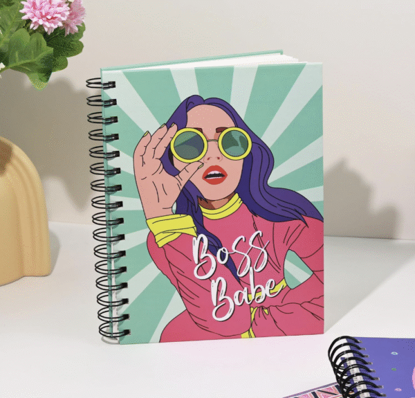 Boss Babe spiral notebook